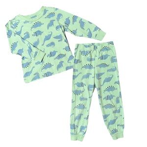 ❤️3 for $12 ❤️ 100% Cotton Toddlers Boys Dinosaur Pajama Set Size 3-4 years